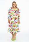 Buttoned dress V-neck MAYFLOWER - white - #1