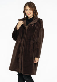 Manteau fausse fourrureCoat faux fur - brown - #1