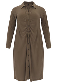 Blouse-dress puckering front DOLCE - light green - #3