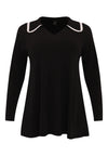 Tunic flare crochet collar DOLCE - black - #3