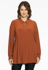 Tunic flare collar DOLCE - mid brown - #2