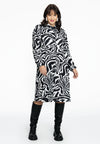 Blouse-dress puff sleeve ZEBRA - black - #2