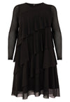 Dress with frills - black - #4