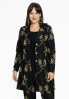 Blazer long LUREX FLOWER - black - #2