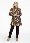 Tunic wide bottom FEATHERS - brown - #1