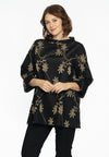 Tuniek met opstaande kraag LUREX FLOWER - black - #2