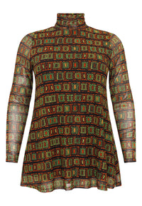 Tunic flare turtle neck INFINITY mousse - black - #3