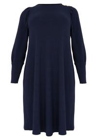 Robe à manches bouffantes DIAGONALDress puff sleeve DIAGONAL - blue - #4