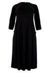 Dress cropsleeve princess DIAGONAL - black - #4