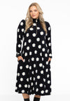 Long dress flower zipper DAISY - black - #2