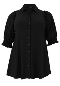Chemisier Manches Bouffantes DolceBlouse Puffsleeve Dolce - black - #4