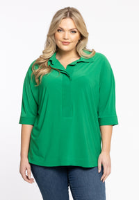 Shirt kimono sleeve DOLCE - green - #1