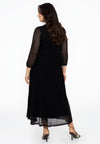 Dress puffed sleeve LACE - black - #3
