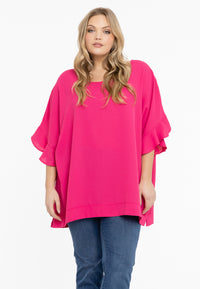 Chemisier à manches chauve-sourisBlouse batwing sleeve - pink - #1