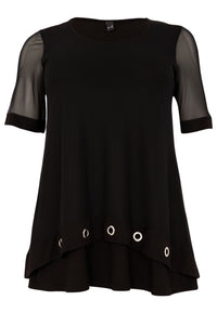 Tunic flare eyelets - black - #4