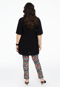 Slim-fit trousers BUTTERFLY - black - #3