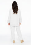Chemisier large avec dentelle LINENBlouse wide crochet LINEN - white - #3