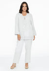 Chemisier large avec dentelle LINENBlouse wide crochet LINEN - white - #2