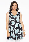 Singlet flare V-neck CALYPSO - black - #2