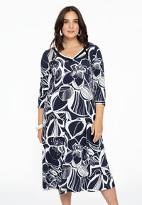 Dress rib neck SKETCH - blue - #2