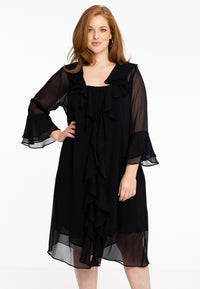 Cardi-blouse frilled VOILE - black - #2