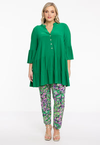 Tunic frilled long DOLCE - green - #5