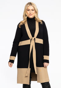 Cardigan Knot Knitted - black - #1