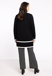 Cardigan Black/White - black - #3