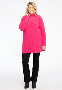 Pullover met col Teddy - pink - #2