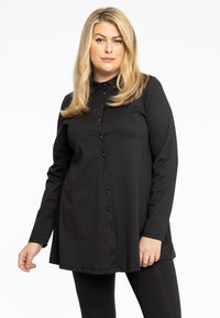 Blouse flare collar TRAVEL - black - #1