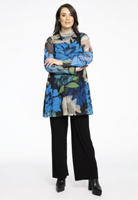 Tunic Wide Bottom Turtle Neck ARDENNES - blue - #1