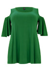 Tunic flare cut out DOLCE - green - #1