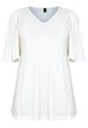 Tunic flare pleated sleeve DOLCE - ecru - #3