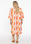 Dress gathered neckline AURELI - orange - #3