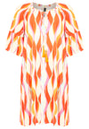 Dress gathered neckline AURELI - orange - #4