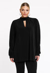 Tunic flare pleated DOLCE - black