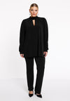 Tunic flare pleated DOLCE - black