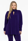 Tunique évasée à plis dolce - Violet
