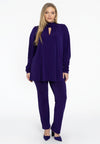 Tunique évasée à plis dolce - Violet