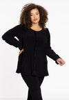 Tunic flare ruffled DOLCE - black
