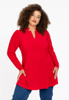 Tunic V neck DOLCE - red - #1