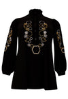 Tunic embroidered DOLCE - black - #4