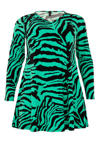 Tunic wide bottom VERDI - green - #4