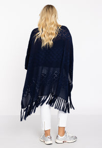 Poncho KNIT - blue - #4