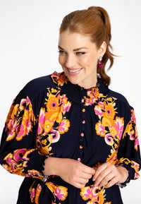 Robe avec détails smockés GARLANDDress smock GARLAND - blue - #6