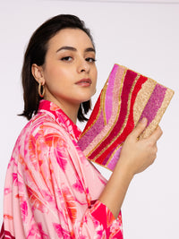 Pochette rose et doréeClutch Pink - pink - #8