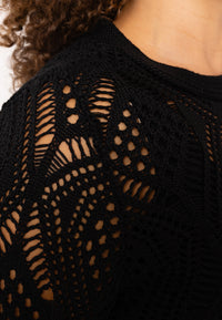 Top crochet LOUNGE - black - #4