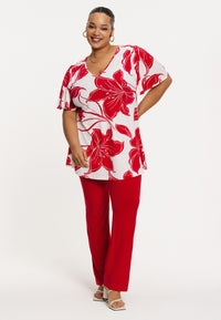 Top A-line LILY - red - #2