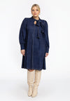 Dress with bow DENIM DOLCE - blue - #4