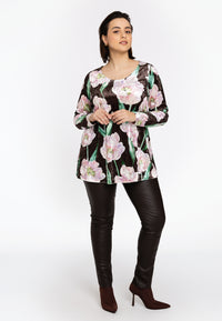 Tunic flare FIORITO - brown - #2